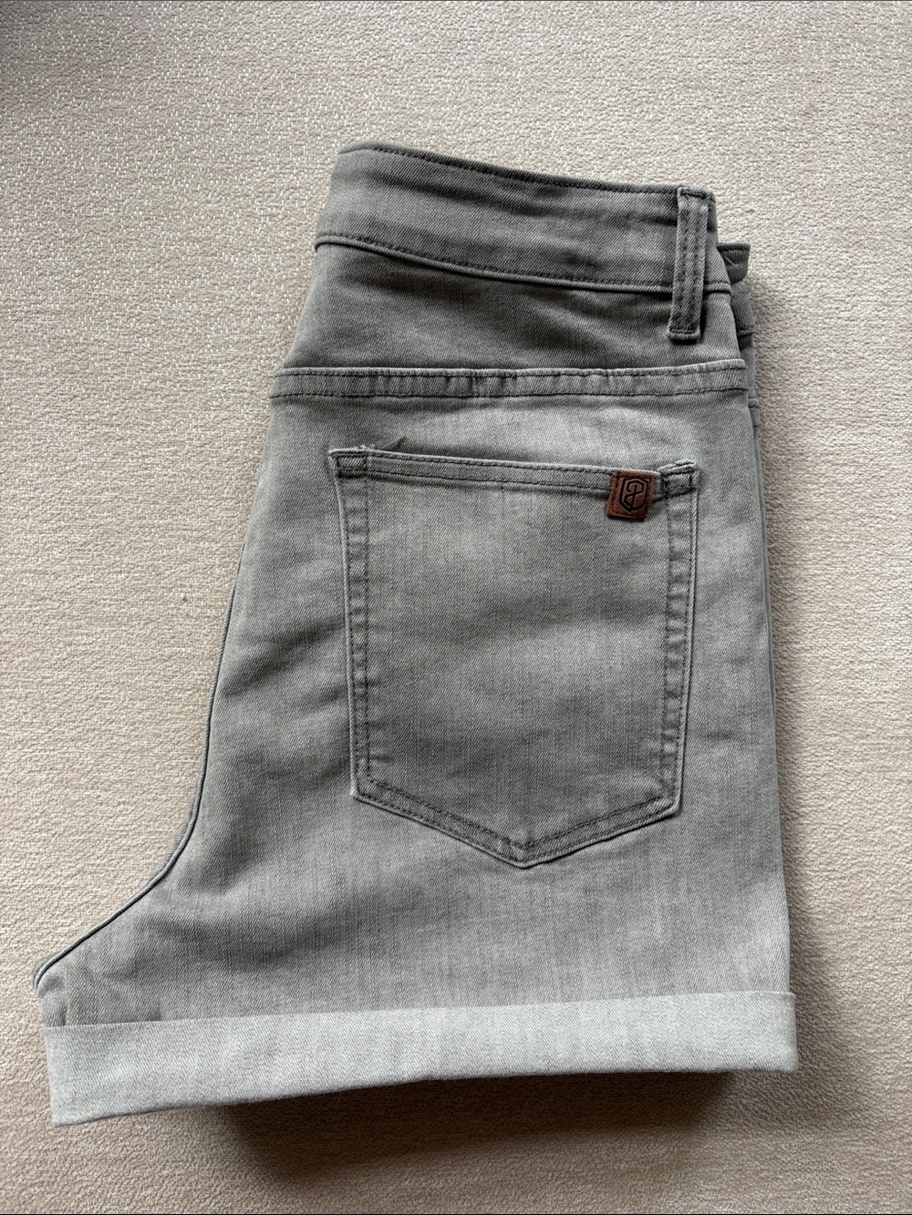 NWOT Born Primitive Gray Mom Jean Shorts - Neutral Gray - Picture 3 of 6